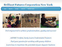 Tablet Screenshot of brilliantfuturescorp.com